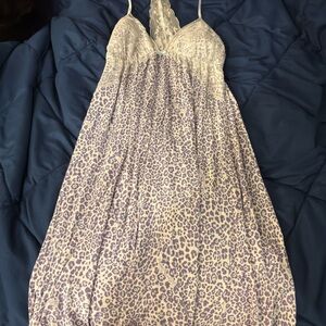 Victoria's Secret BBV Lace and Modal Leopard Print Slip